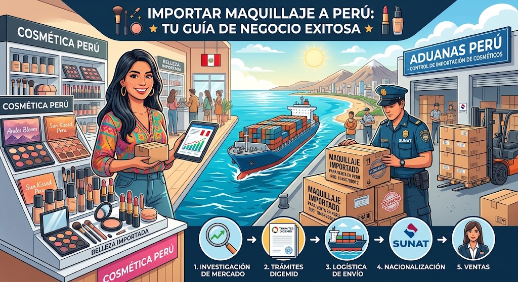 Cómo importar maquillaje a Perú para vender: requisitos, proveedores y costos