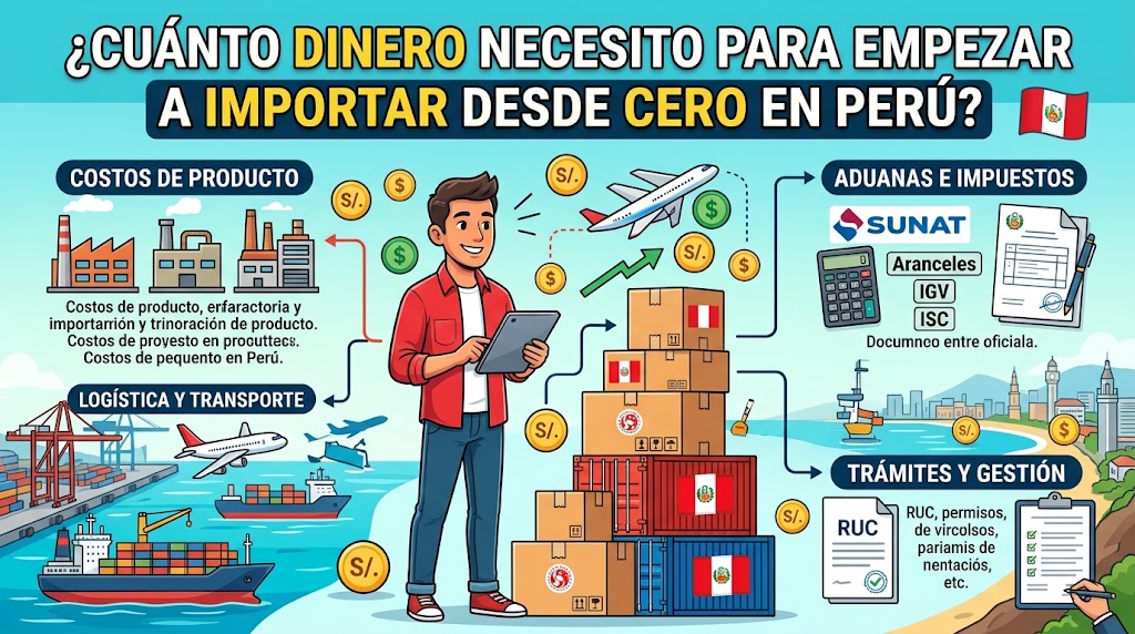 Cuánto dinero necesito para empezar a importar desde cero en Perú